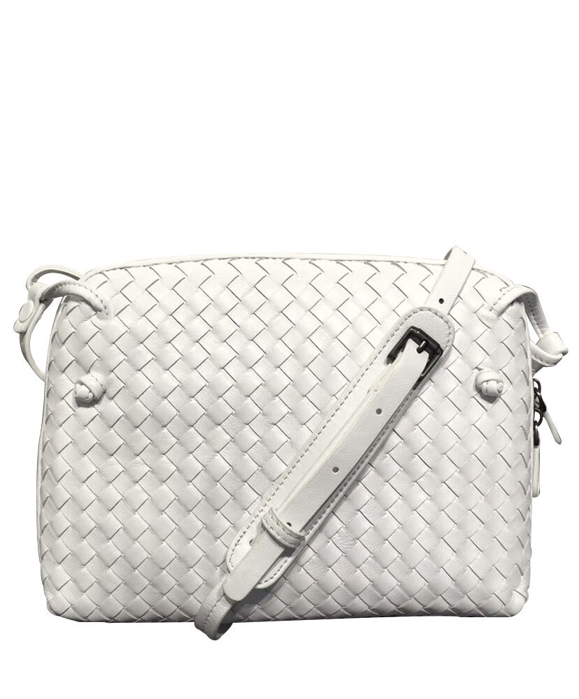 Bottega Veneta Shoulder Bag Lambskin White